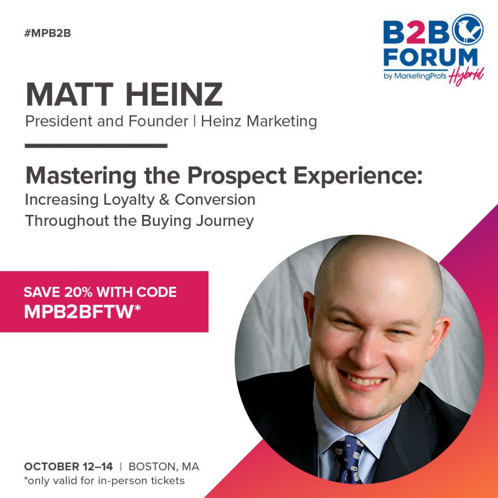 Top 5 Reasons Why I’m Going to Marketing Prof’s B2B Forum