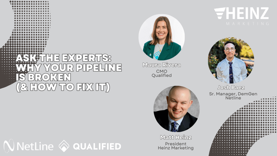 Webinar Recap: Why Your Pipeline is Broken (and How to Fix It)