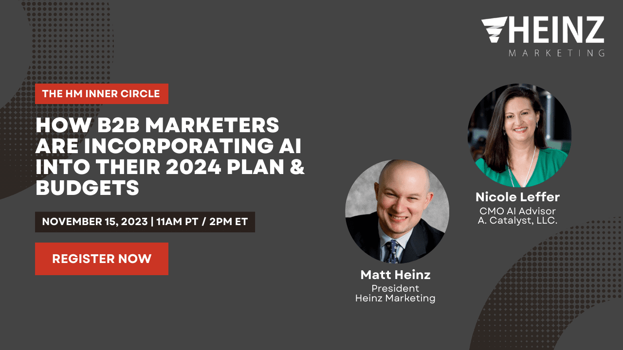 INNER CIRCLE:  How B2B Marketers Are Incorporating AI into Their 2024 Plan & Budgets